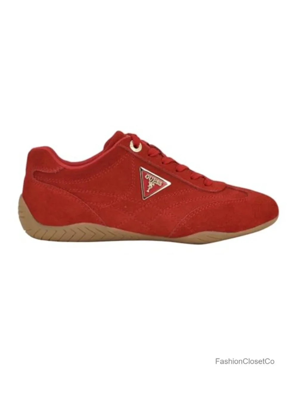 Suede Fashion Sneakers with Lace-Up Closure